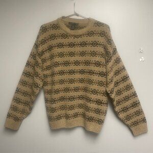 Geoffrey Beene Men's Multicolor Pull Over Long Sleeve Sweater - Size L